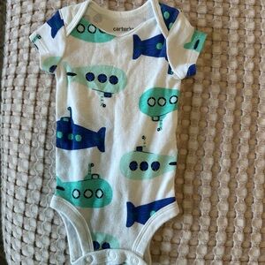 Carter's Nautical Submarine Bodysuit - Blue and Teal